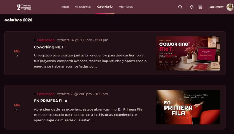 Captura Calendario Lista
